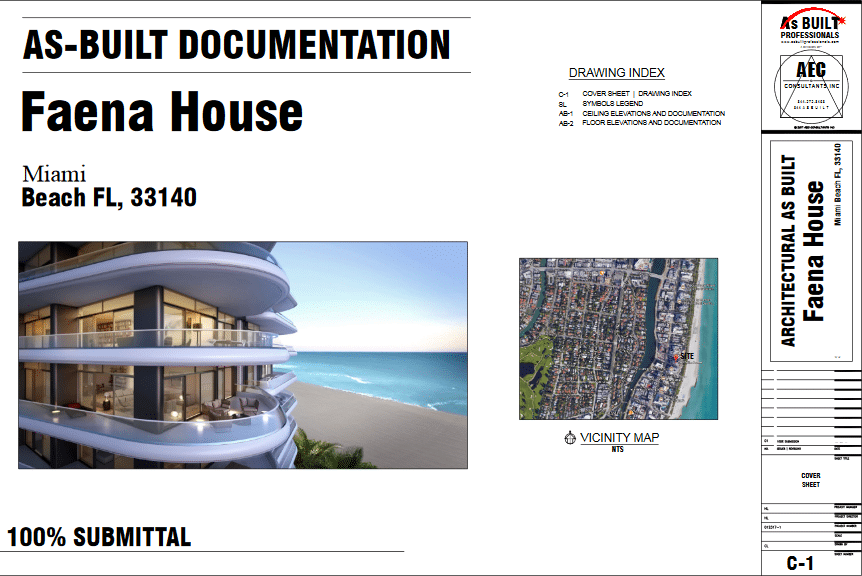 As Built Condominium Miami Beach, FL