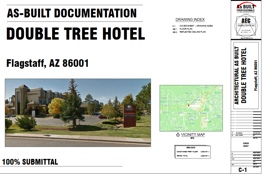 As Built Double Tree Restaurant Flagstaff AZ