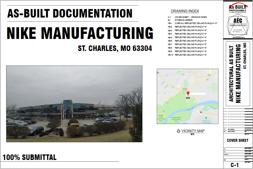 As Built Manufacturing Plant St Charles, MO