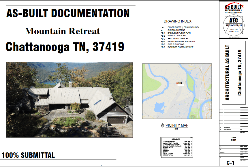 As Built Mountain Retreat Chattanooga,TN