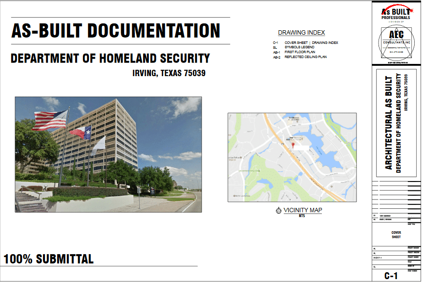 As Built Homeland Security Irving, Texas
